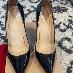 Christian Louboutin Black Patent Leather Heels